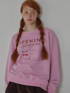 Kitten Printed Sweat Shirts Pink - OPENING SUNSHINE - BALAAN 1