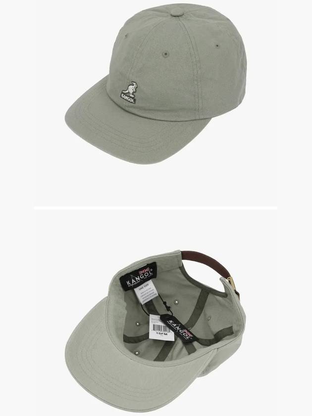 K5165HT OIL GREEN washed ball cap - KANGOL - BALAAN 3