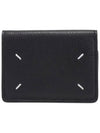 Stitch Flap Half Wallet Black - MAISON MARGIELA - BALAAN.