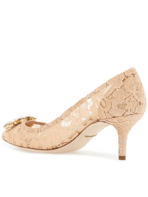 Brooch Lace Rainbow Pumps Heel Pink - DOLCE&GABBANA - BALAAN 4