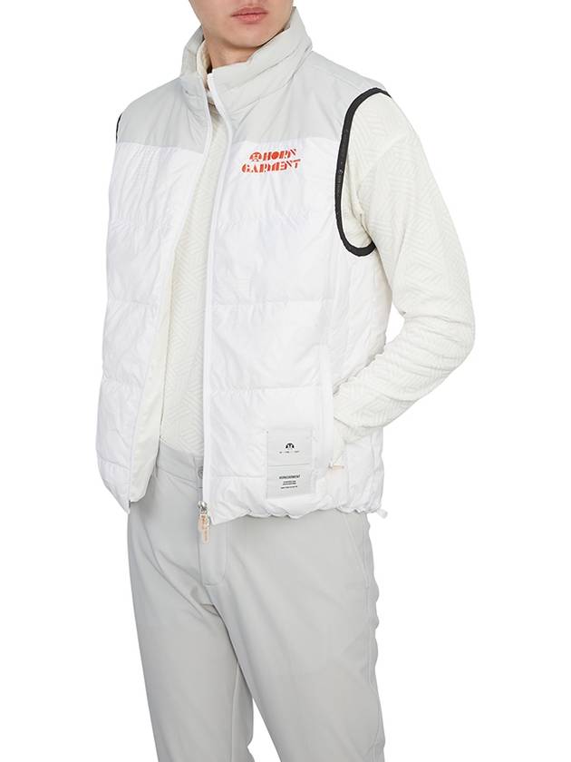 Logo Down Vest White - HORN GARMENT - BALAAN 7