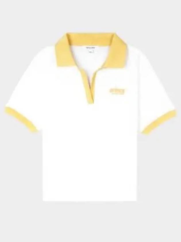 Prince Sporty Sponge Polo Shirt White Yellow PO521YE 1240045 - SPORTY & RICH - BALAAN 1