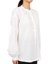 Flora Orphanwork Tartan Blouse White - A.P.C. - BALAAN 4