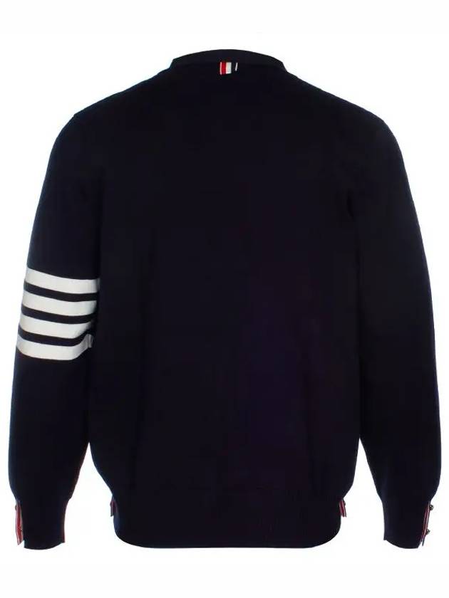 Milano Stitch 4 Bar Cardigan Navy - THOM BROWNE - BALAAN 8