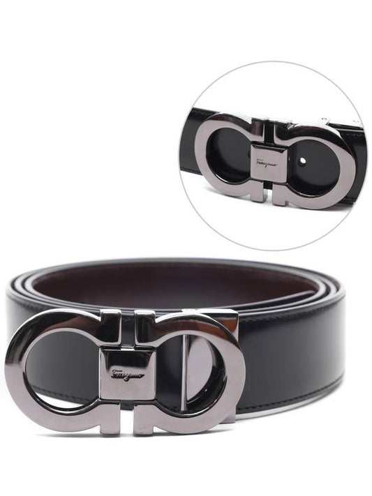 Men's Gancini Double-sided Belt 67 9535 644557 FREE 24S - SALVATORE FERRAGAMO - BALAAN 2