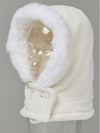 Golf Wear Fur Fleece Balaclava Ivory - J JANE - BALAAN 4