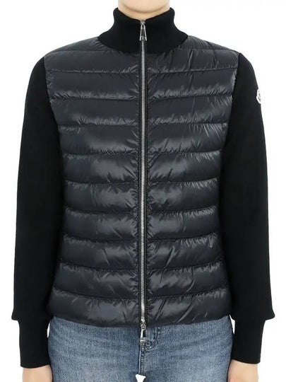 Logo patch wool padding black - MONCLER - BALAAN 2