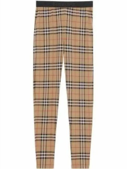 Women's Vintage Check Leggings Beige - BURBERRY - BALAAN 2