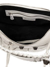 Le Cagole Small Leather Shoulder Bag White - BALENCIAGA - BALAAN 4