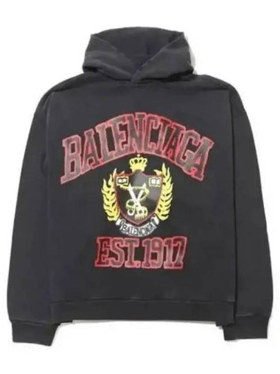 DIY College Medium Fit Hoodie Black - BALENCIAGA - BALAAN 2