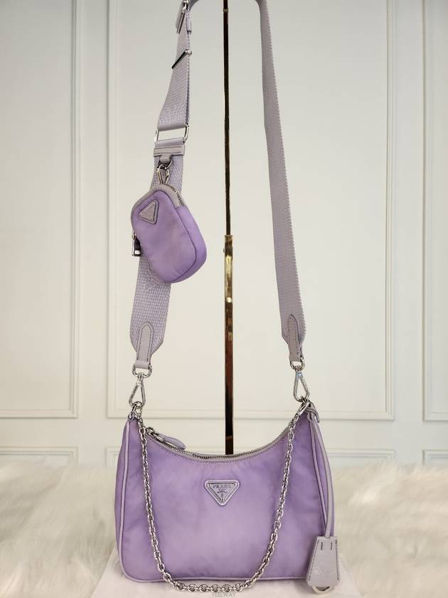 Daol Beomeo Branch Tesuto Chain Strap Hobo Bag Purple 1BH204 Condition B - PRADA - BALAAN 1