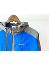 NIKE NSW Woven Hooded Jacket Flat Pewter Hyper Royal Asia FD0947 029 - NIKE - BALAAN