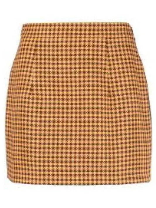 Check Slim Fit Mini Skirt GOMA0553IUUTP730 - MARNI - BALAAN 2