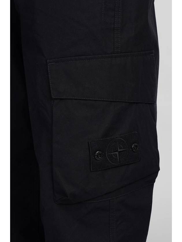 Compass Badge Straight Pants Black - STONE ISLAND - BALAAN 6