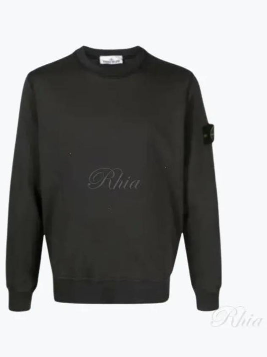 Wappen Patch Garment Dyed Sweatshirt Charcoal - STONE ISLAND - BALAAN 2