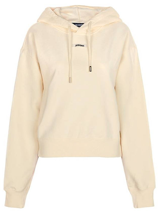 Le Sweatshirt Gros Grain Cotton Hoodie Light Beige - JACQUEMUS - BALAAN 2