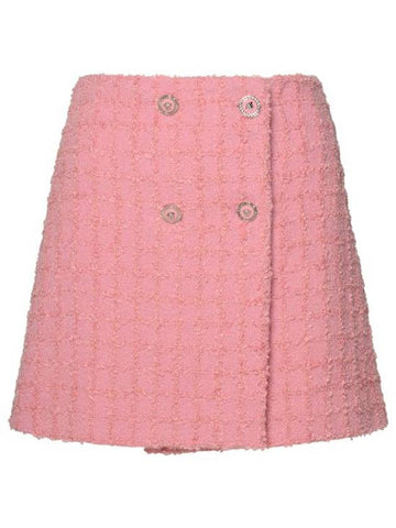 Midi Skirt 1013471 1A100961PR20 Pink - VERSACE - BALAAN 1