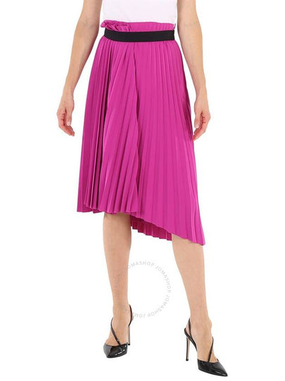 unbalanced belted pleated skirt fuchsia - BALENCIAGA - BALAAN 2