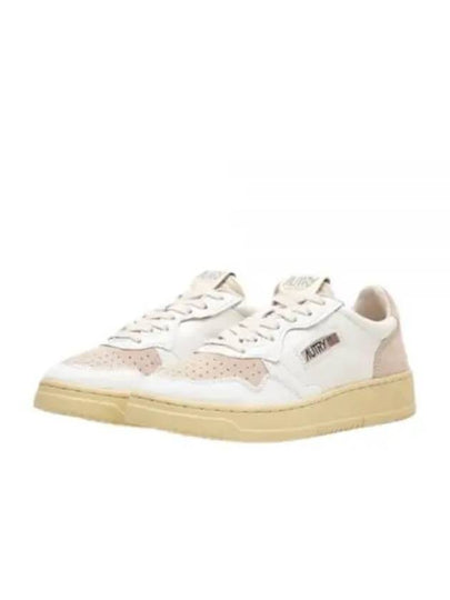 Medalist Beige Suede Low Top Sneakers White - AUTRY - BALAAN 2