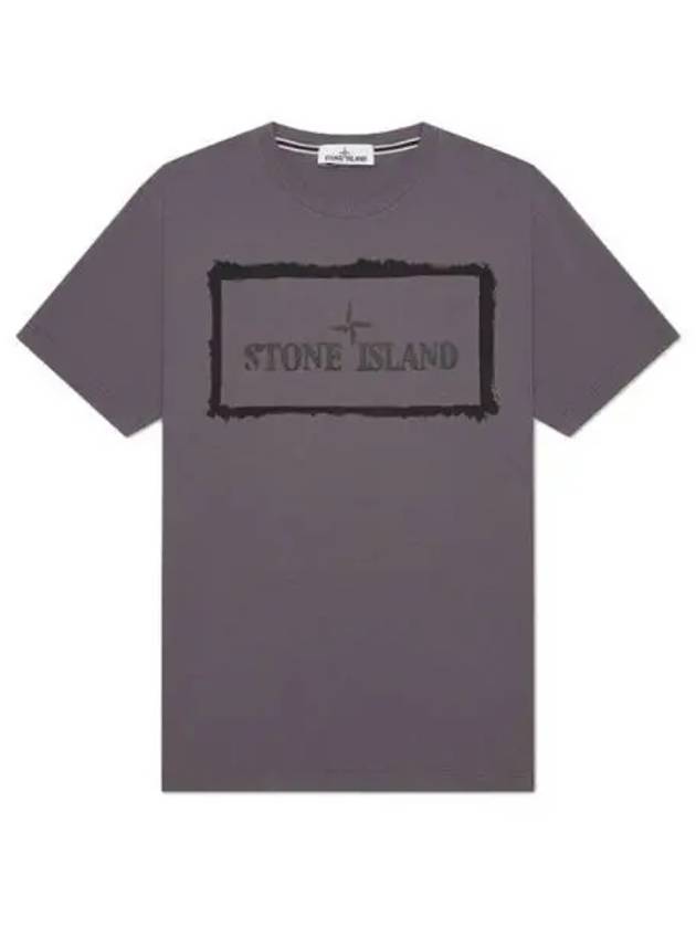 Stencil One Logo Short Sleeve T-Shirt Charcoal - STONE ISLAND - BALAAN 2