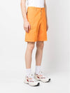 Men's Logo Patch Cargo Shorts Orange - STONE ISLAND - BALAAN 4