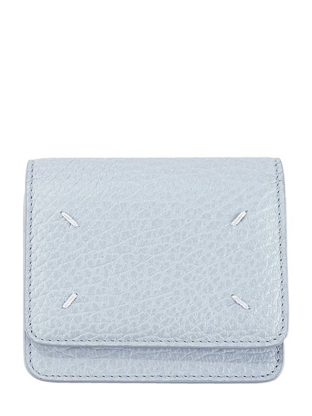 Embroidery Logo Chain Cald Wallet Blue - MAISON MARGIELA - BALAAN 2