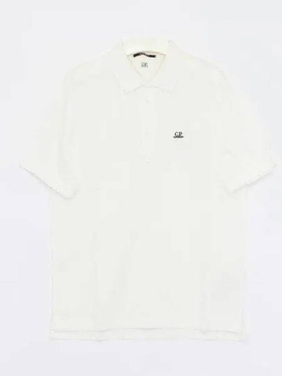 1020 Jersey Polo Shirt White - CP COMPANY - BALAAN 2