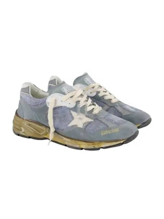 Dad Mesh Suede Low Top Sneakers Blue - GOLDEN GOOSE - BALAAN 2