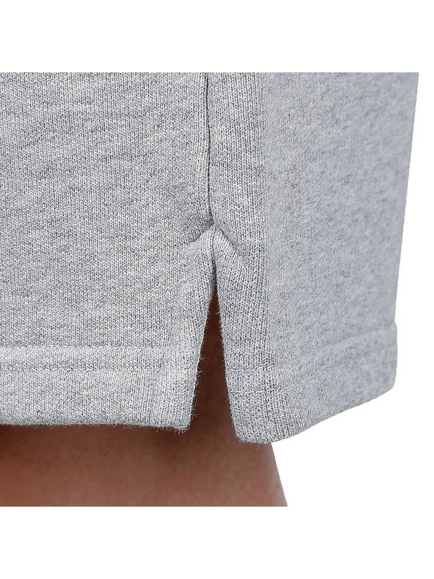 Organic Cotton Fleece Shorts Heather Ash Grey - AMI - BALAAN 9