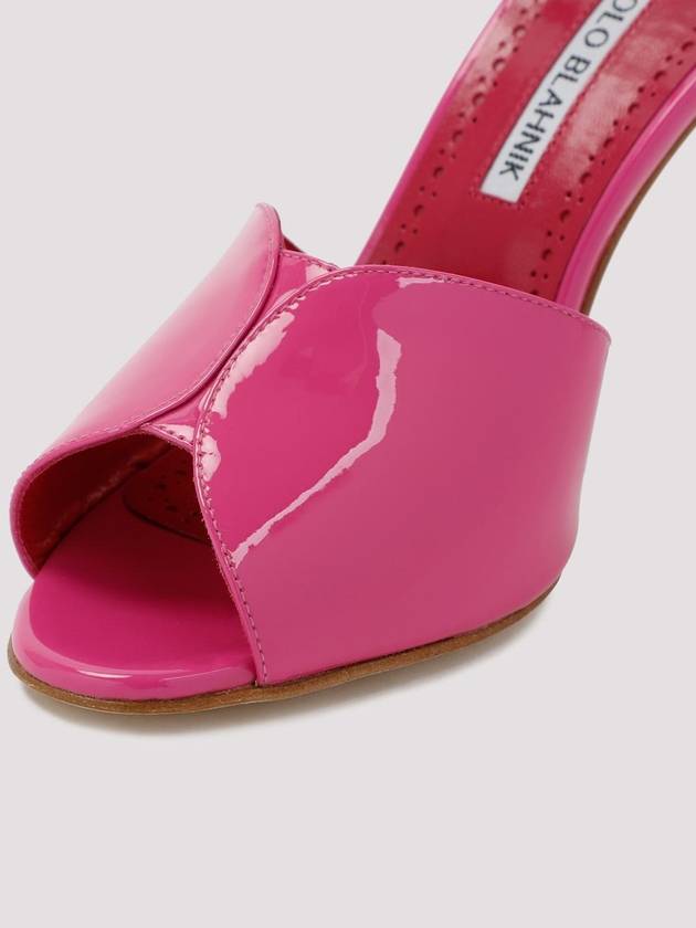 Women's Ankle Strap Leather Sandals Heel Pink - MANOLO BLAHNIK - BALAAN 4