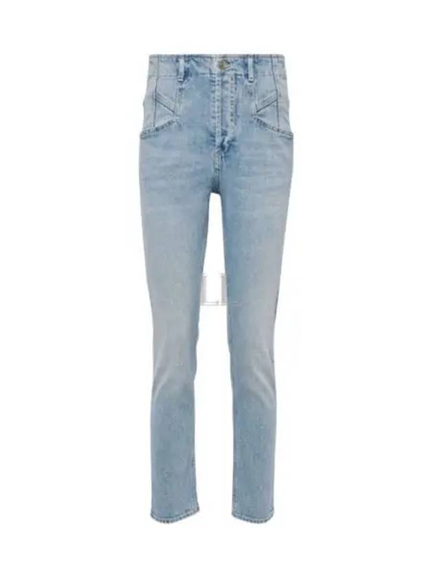 Niliane Slim Denim Jeans Light Blue - ISABEL MARANT - BALAAN 2