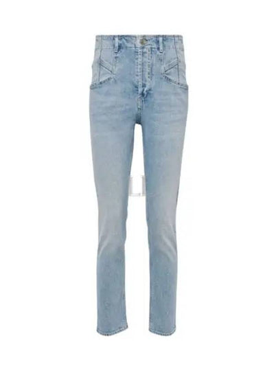 Niliane Slim Denim Jeans Light Blue - ISABEL MARANT - BALAAN 2