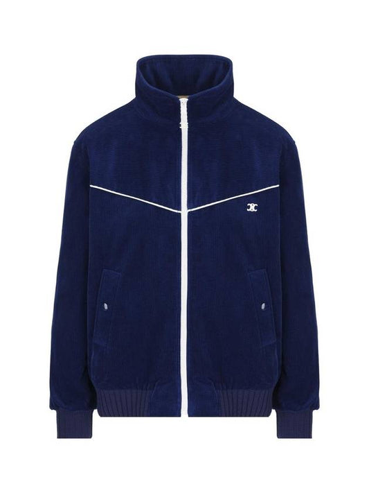 Corduroy Athletic Zip-up Jacket Royal Wash - CELINE - BALAAN 1