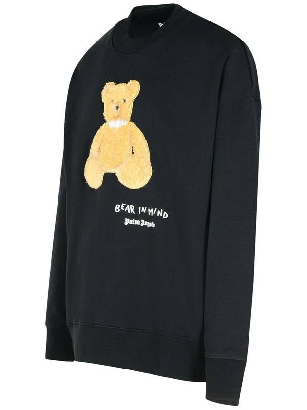 Palm Angels 'Bear In Mind' Black Cotton Sweatshirt - PALM ANGELS - BALAAN 2