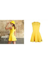 Golf Tennis Women s Cut Out Sleeveless Dress Yellow - AVAVE - BALAAN 3