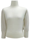 Talea Virgin Wool Knit Top White - MAX MARA - BALAAN 2