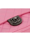 Carry waist chain double flap bag small pink vintage silver 73913 - CHANEL - BALAAN 6