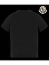 Kids Short Sleeve T Shirt Black 8C00033 83907 999 8Y 10Y - MONCLER - BALAAN 3