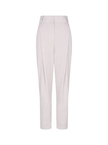 Women s Tuck Point Hidden Closing Pants Ecru - BRUNELLO CUCINELLI - BALAAN 1