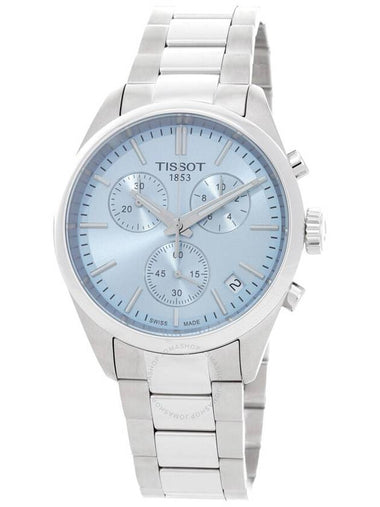 Tissot PR 100 Chronograph Quartz Ice Blue Dial Men's Watch T150.417.11.351.00 - TISSOT - BALAAN 1