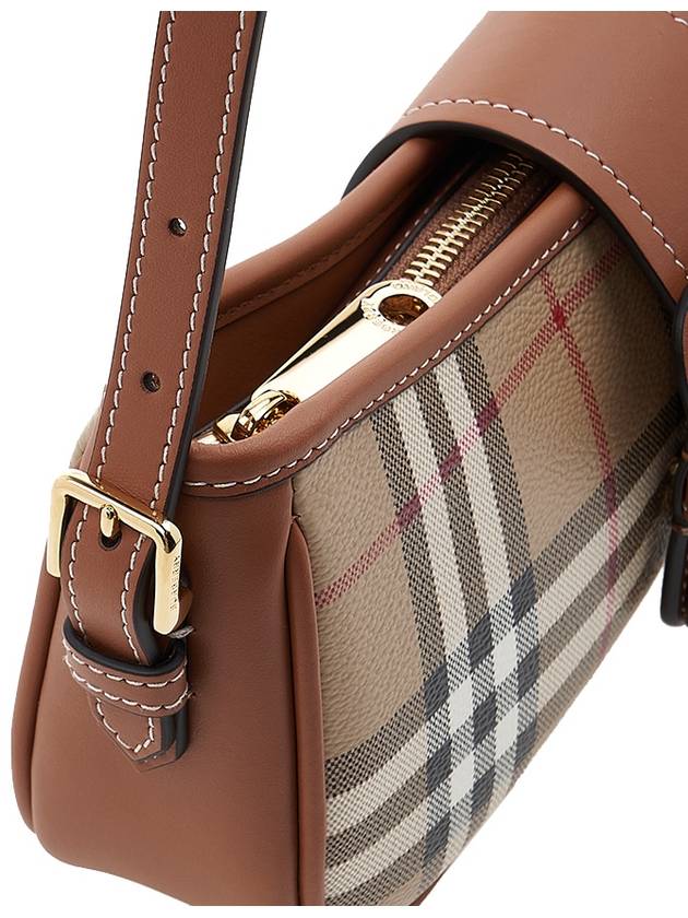 Buckle Strap Check Sling Shoulder Bag Beige - BURBERRY - BALAAN 8