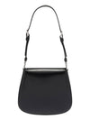 Cleo Brushed Leather Mini Shoulder Bag Black - PRADA - BALAAN 3