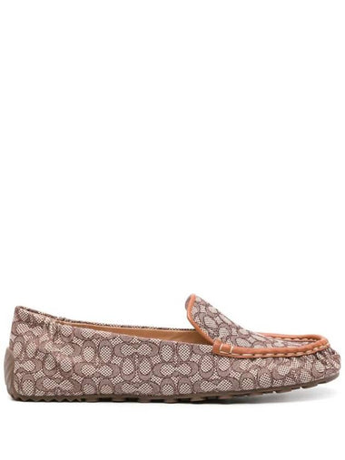 Ronnie Monogram Jacquard Loafer Brown - COACH - BALAAN 1