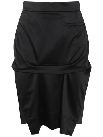 Vivienne Westwood Black Midi Skirt - VIVIENNE WESTWOOD - BALAAN 1