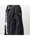 Wappen Patch Skin Touch Nylon Hooded Jacket Black - STONE ISLAND - BALAAN 7