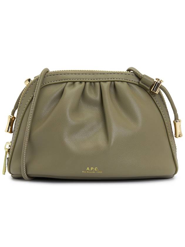 Ninon Small Drawstring Cross Bag Green Taupe - A.P.C. - BALAAN 2