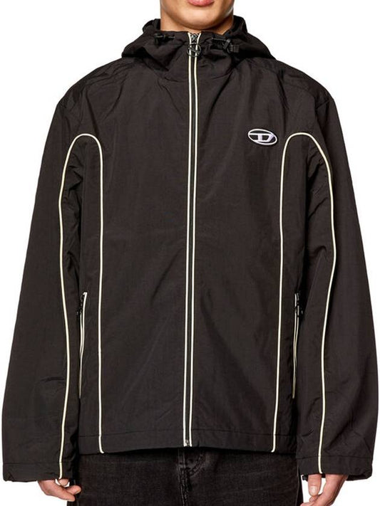 J Hives Contrast Piping Windbreaker Black - DIESEL - BALAAN 2