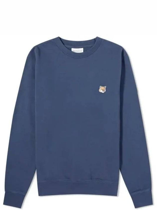 Fox Head Patch Regular Sweatshirt Midnight Blue - MAISON KITSUNE - BALAAN 2