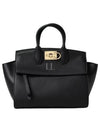 Studio Soft Top Handle Tote Bag Black - SALVATORE FERRAGAMO - BALAAN 2