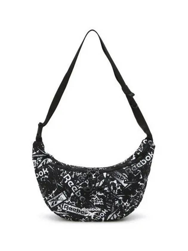 Vector Nylon Mini Hobo Bag Black White - REEBOK - BALAAN 1